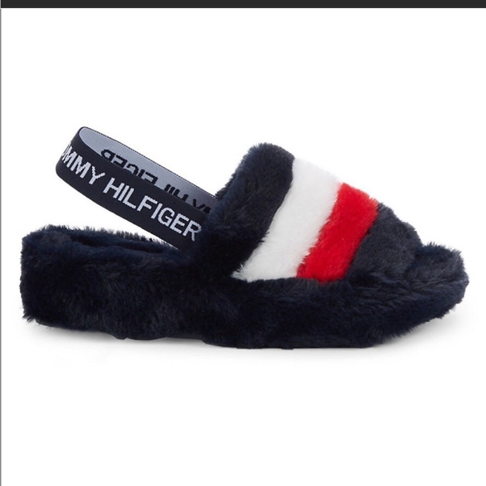 tommy hilfiger WOMEN SIZE. 8 RED /BLUE  PANTUMFLAS.   NEW. without box